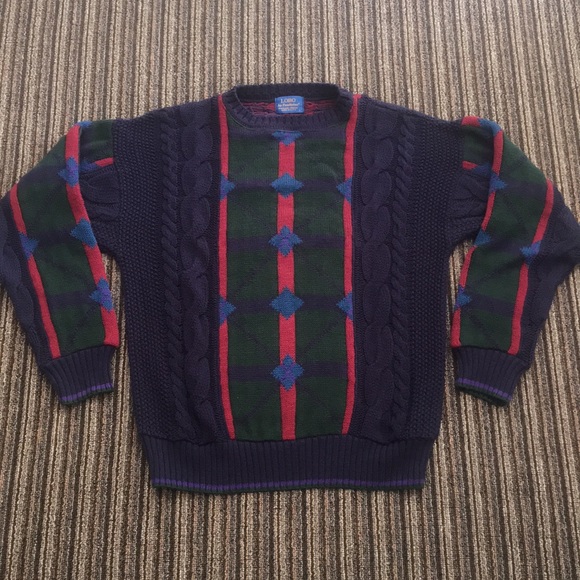 Pendleton Other - Pendleton LOBO Navy Blue Green Red Sweater Large